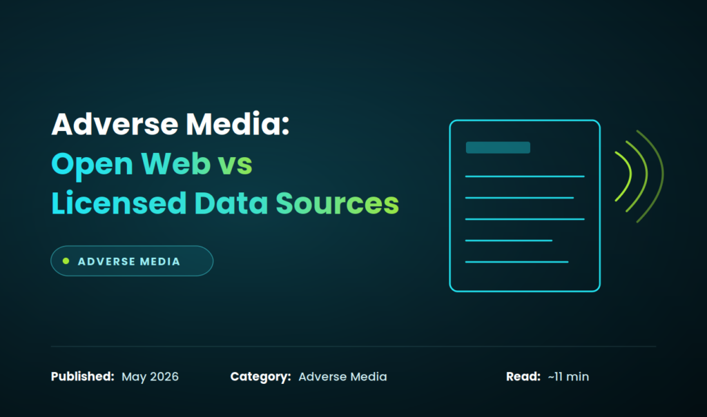 Adverse Media Screening Sources