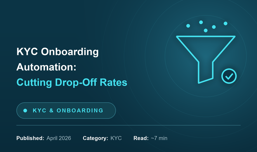 KYC Onboarding Automation: How to Cut Drop-Off Rates by 40%