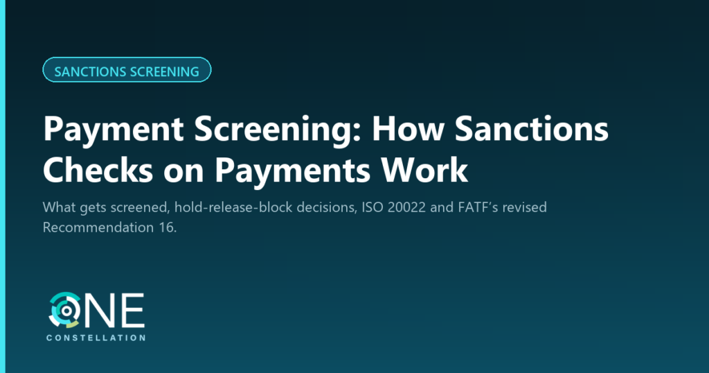 Payment Screening: How Sanctions Checks on Payments Work